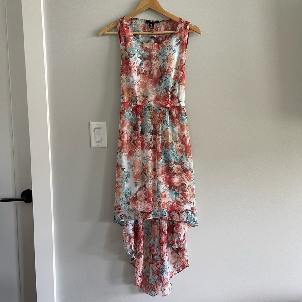 Floral high low dress